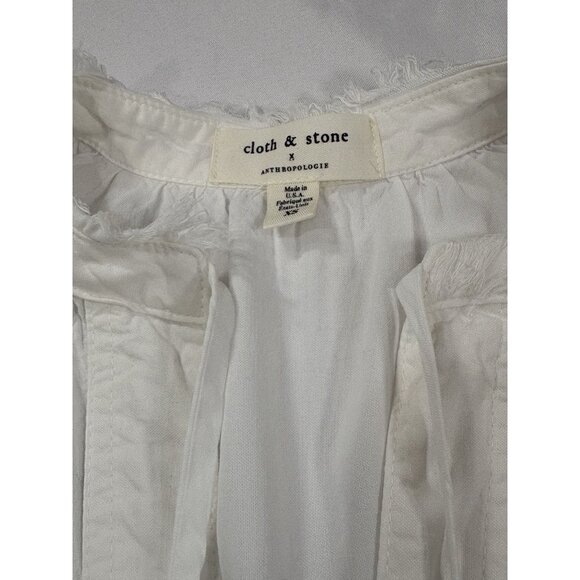 Anthropologie Cloth & Stone White Tank Top Blouse size XS - Picture 4 of 6